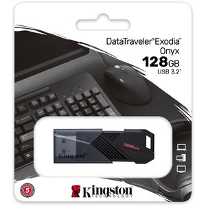 Kingston DataTraveler Exodia 128 GB USB 3.2 (Gen 1) Type A Flash Drive - sort