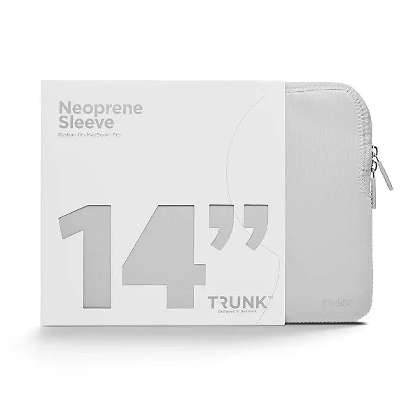 Trunk Neopren Sleeve til Bærbar PC 14" (32,8 x 23,5 x 2 cm) - Silver Cloud