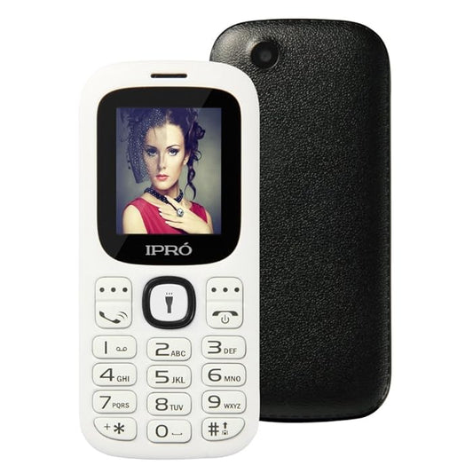 iPro I3185 2 2G mobiltelefon med knapper hvid-sort