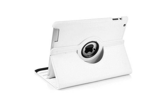 iPad mini 2/3 - PU Læder 360 graders rotering Stand Folio Flip - Hvid