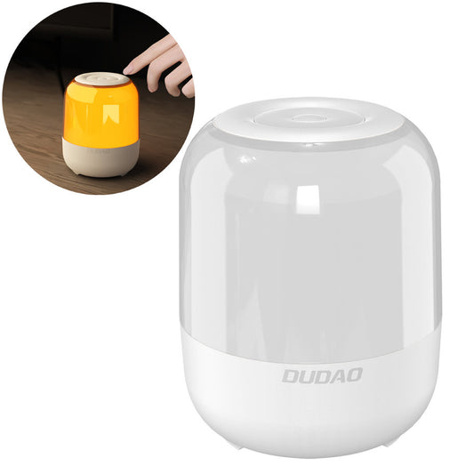 Dudao trådløs Bluetooth 5.0 RGB højttaler 5W 1200mAh hvid (Y11S-hvid)