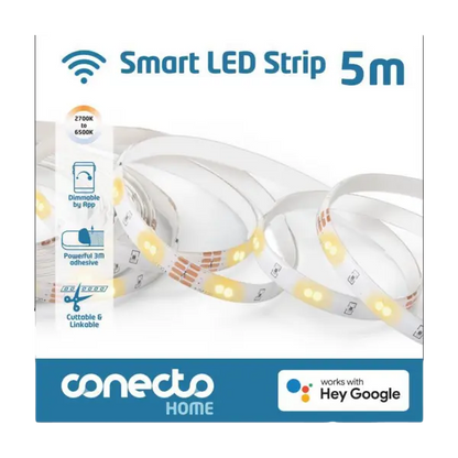 CONECTO SMART LED-LYSSTRIMMEL 5M CCT WIFI