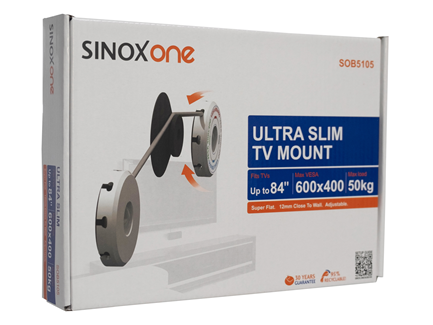 Sinox One TV ultra slim vægbeslag. 19"-84"