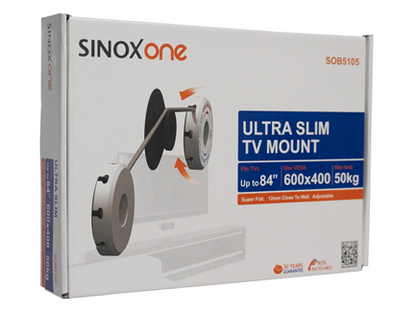 Sinox One TV ultra slim vægbeslag. 19"-84"
