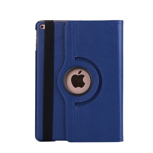 iPad mini 4 - Pu læder cover m/stand Litchi skin - Mørkeblå
