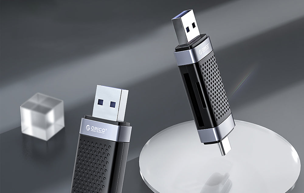 Orico kortlæser, USB + USB-C CD2D-AC2-BK-EP
