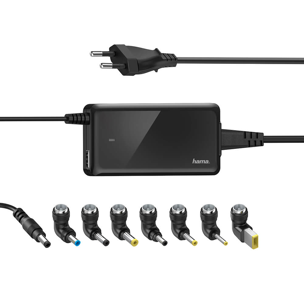 HAMA Notebook Strømforsyning Universal 100-240V 19V/65W 8x Adaptere
