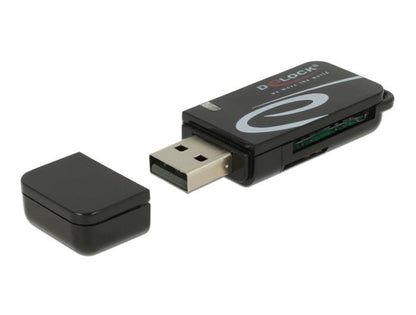 MINI USB 2.0 KORTLÆSER MED SD OG MICRO SD SLOT