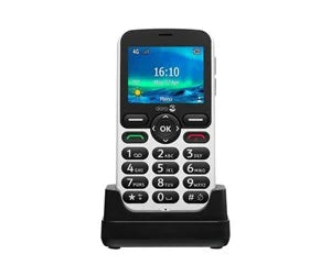 DORO 5861 Seniorvenlig 4G mobiltelefon Hvid/Sort