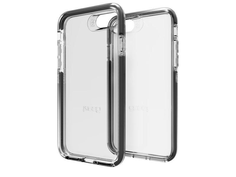 GEAR4 Piccadilly, Cover, Apple, iPhone 7, 11,9 cm (4.7"), Sort, Transparent