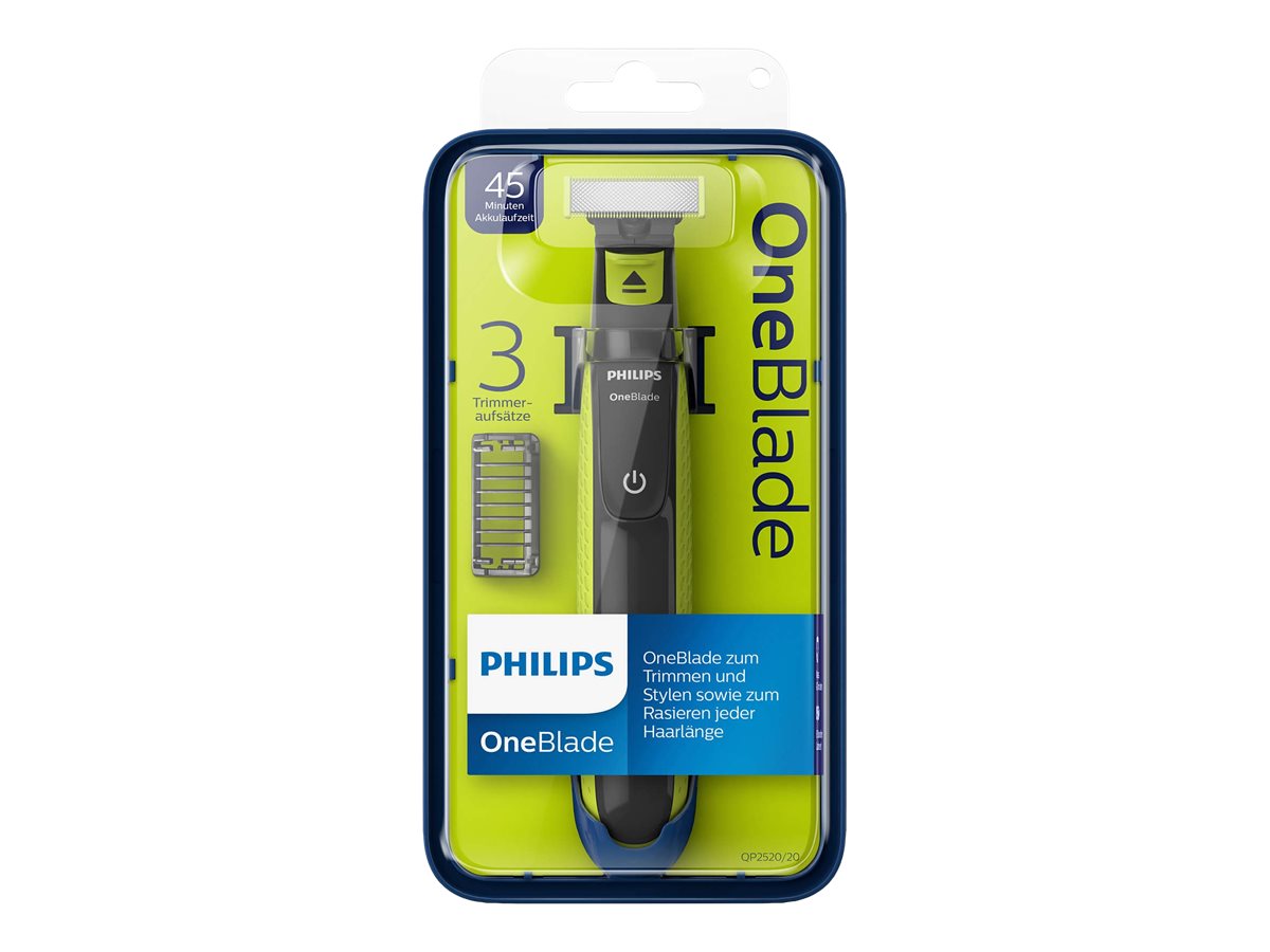 Philips OneBlade QP2520 Trimmer Citrongræs/antracit