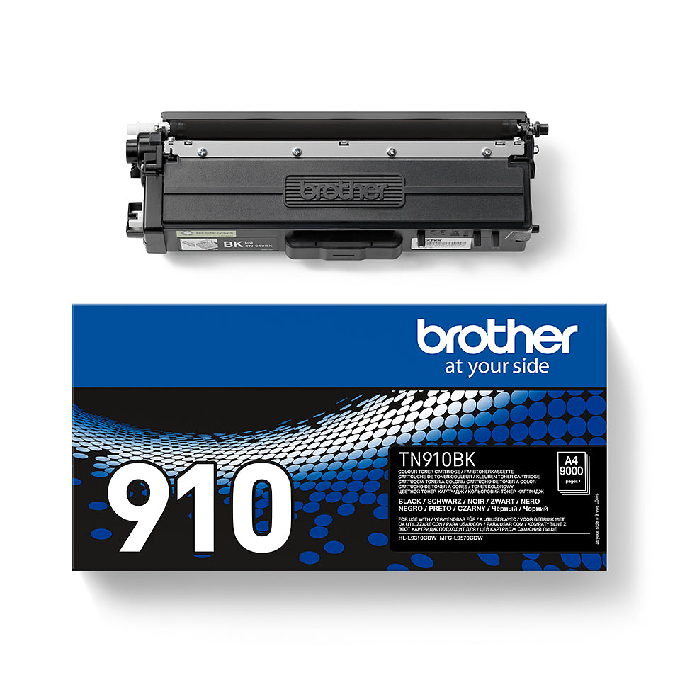 Brother TN-910BK tonerpatron 1 stk Original Sort