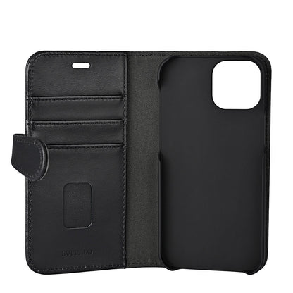 Buffalo Wallet Læder Til 3 kort iPhone 13 Mini Sort