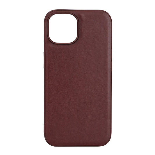 Cover PU MagSeries Brun - iPhone 15