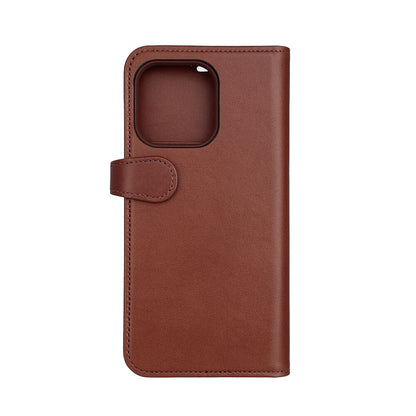 BUFFALO 2in1 Leather 3 card MagSerie iPhone 15 Pro Max Brun