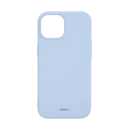 ONSALA Bagside Sil Touch Genbrugt MagSerie iPhone 15 Lyseblå