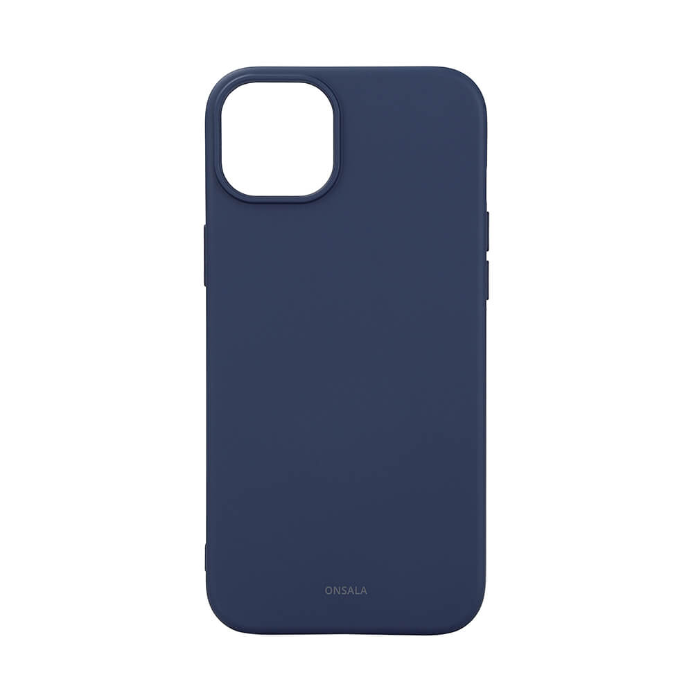 ONSALA Bagside Sil Touch Genbrugt MagSerie iPhone 15 Plus Mørkeblå