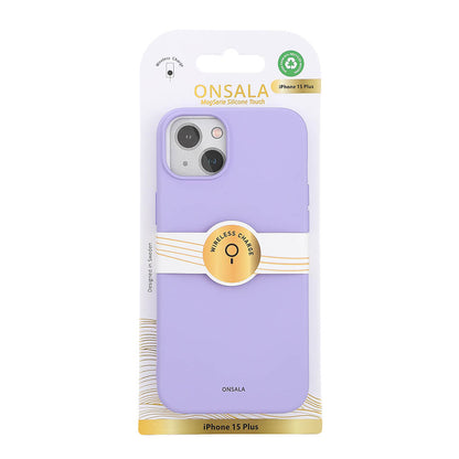 ONSALA Bagside Sil Touch Genbrugt MagSerie iPhone 15 Plus Lilla