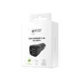 Gear Lader 12/24 V 2x Usb A 3,4 A Sort