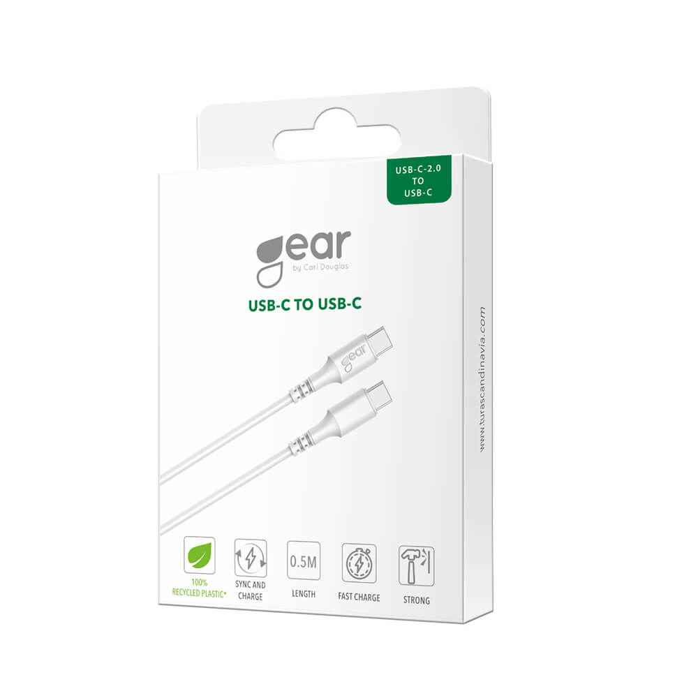 Gear Cable Usb C To Usb C 2.0 0.5m Cable White