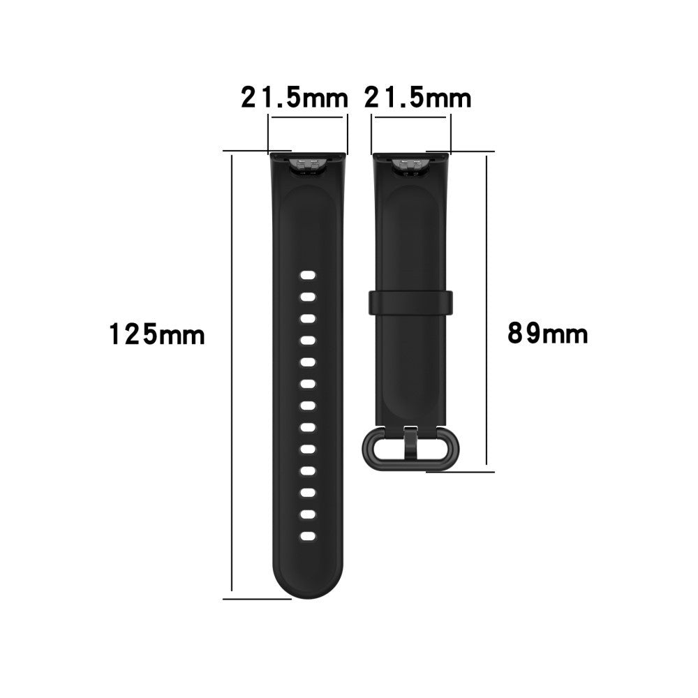 Xiaomi Mi Watch Lite / Redmi Watch - Silikone rem 21.5 mm - Sort