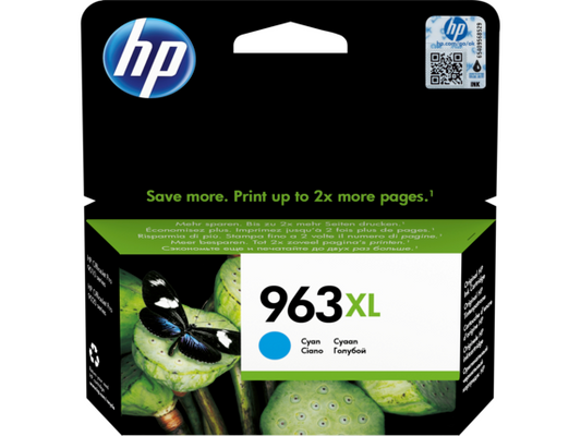 HP 963XL High Yield Cyan Ink Cartridge