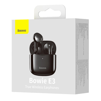 Baseus E3 Wireless Bluetooth 5.0 TWS øretelefoner Vandtætte IP64 Sort