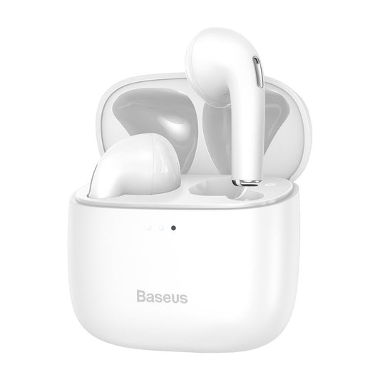 Baseus E8 Wireless Bluetooth 5.0 TWS øretelefoner Vandtætte IPX5 Hvid