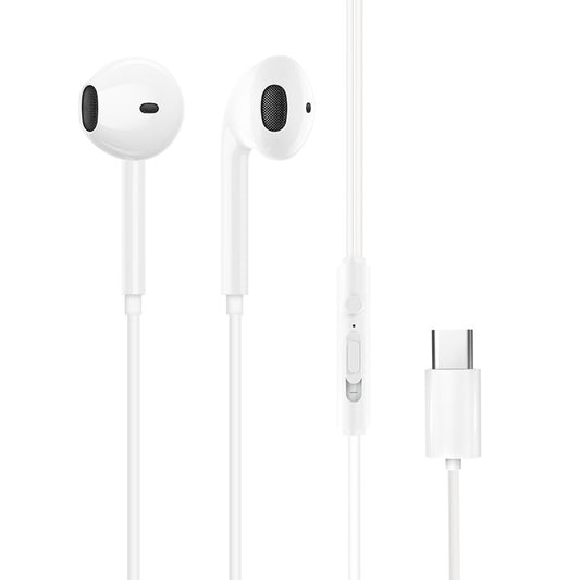 Dudao in-ear hovedtelefoner med USB Type-C stik hvid (X3C)