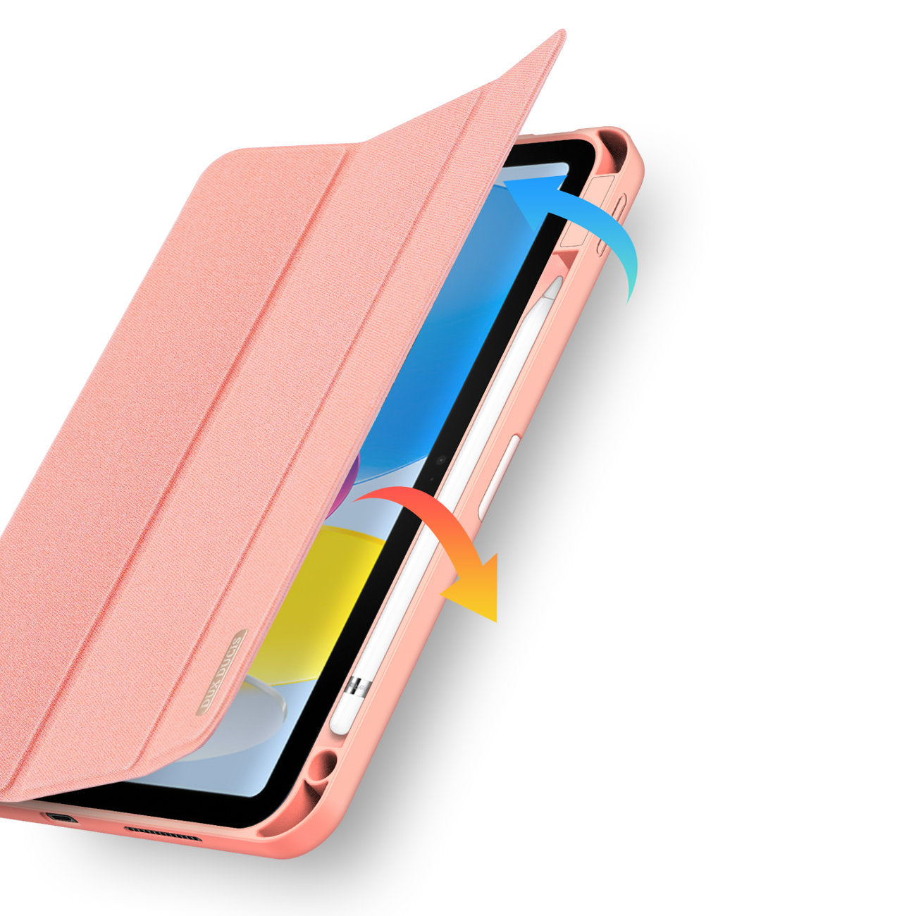 Étui Dux Ducis Domo pour iPad 10.9'' 2022 (10 gen.) Housse avec espace pour  stylet Apple Pencil Smart Cover Stand bleu - ✓