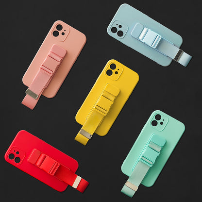 Robe etui gel case med rem til iPhone SE 2022 / SE 2020 / iPhone 8 / iPhone 7 gul