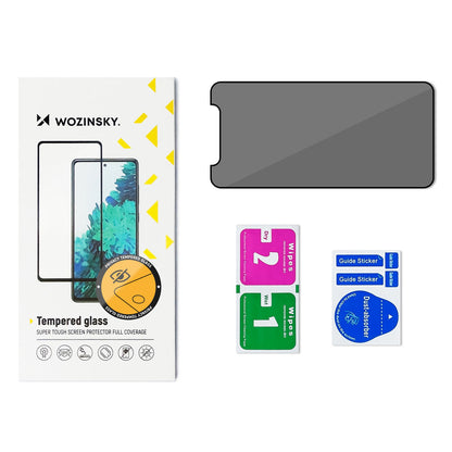 Wozinsky Privacy Glass med Anti Spy filter til iPhone 15 Pro - sort