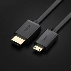 Ugreen HDMI cable (male) - mini HDMI (male) 3D Ethernet ARC 1 m black (HD108 10195)