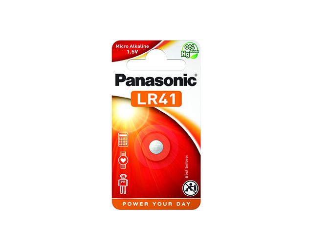 Panasonic LR41 Knapcelle Batteri