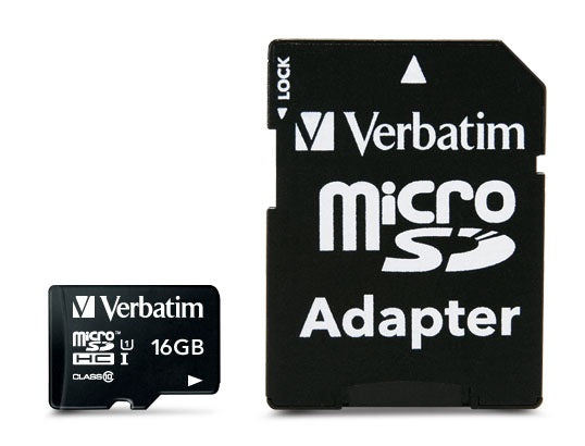 Verbatim Micro SDHC (SD-Kortlæser), 16 GB