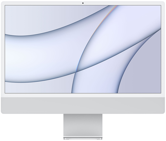 iMac 2021 M1 24'' 4.5K 8C CPU/7C GPU, 256GB, SILVER - MGTF3DK/A