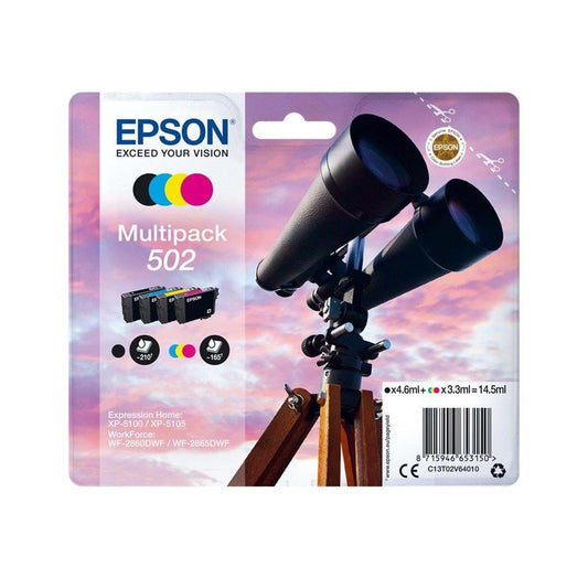 Epson - 502 - XP-5100 / XP-5105 - Multipakke (Farve & Sort) - Blækpatroner