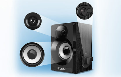 Speaker SVEN SPS-517, 6W  (black)