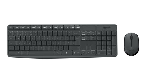 Logitech MK235 tastatur RF trådløst QWERTY Pan Nordic Sort