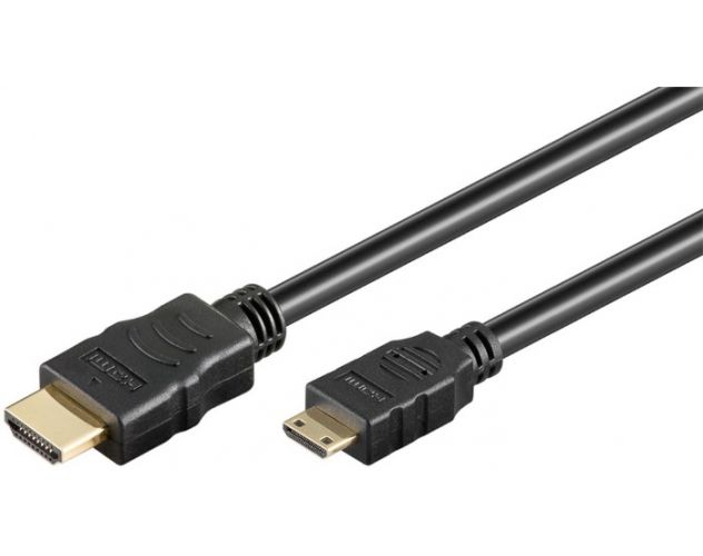 High Speed HDMI med Ethernet kabel 1m