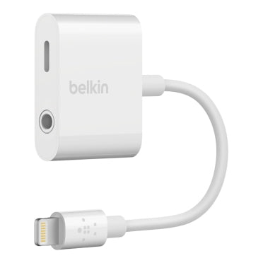 Belkin RockStar kabel til mobiltelefon Hvid 3.5 mm + Lightning Lightning