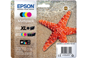 EPSON 603 MULTIPACK SORT XL OG ALLE FARVER