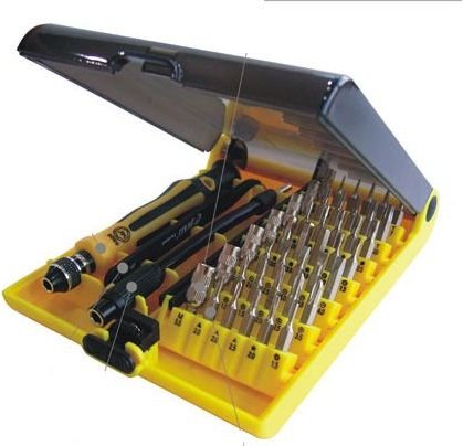 Jackly Tool 45 in 1 JK 6089-C Blister Multipurpose Skruetrækker sæt Reparationsværktøj