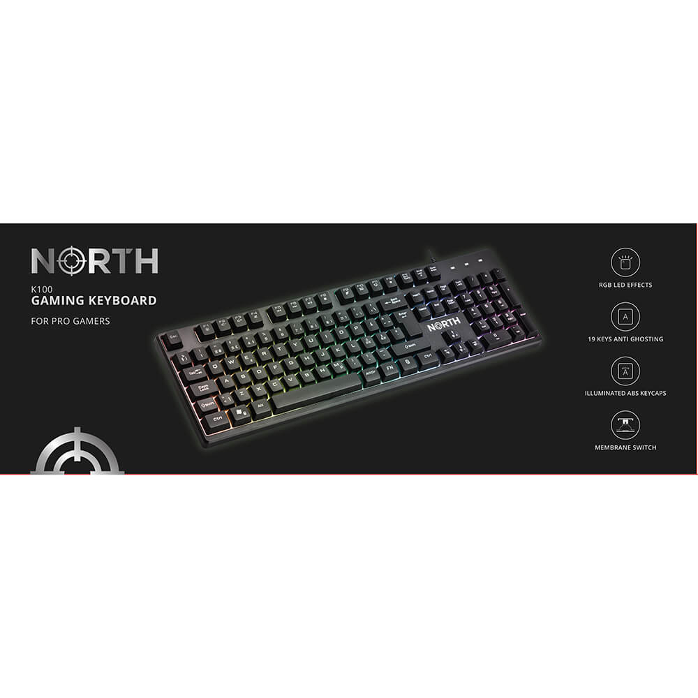NORTH Gaming Keyboard K100 RGB
