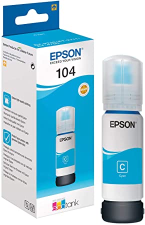 Epson 104 - Blækopfyldningsflaske til ECO-Tank - Blå