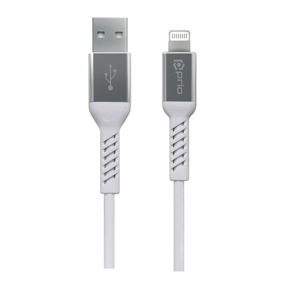 prio Charge & Sync USB A to Lightning Cable MFi certified 1.2m white