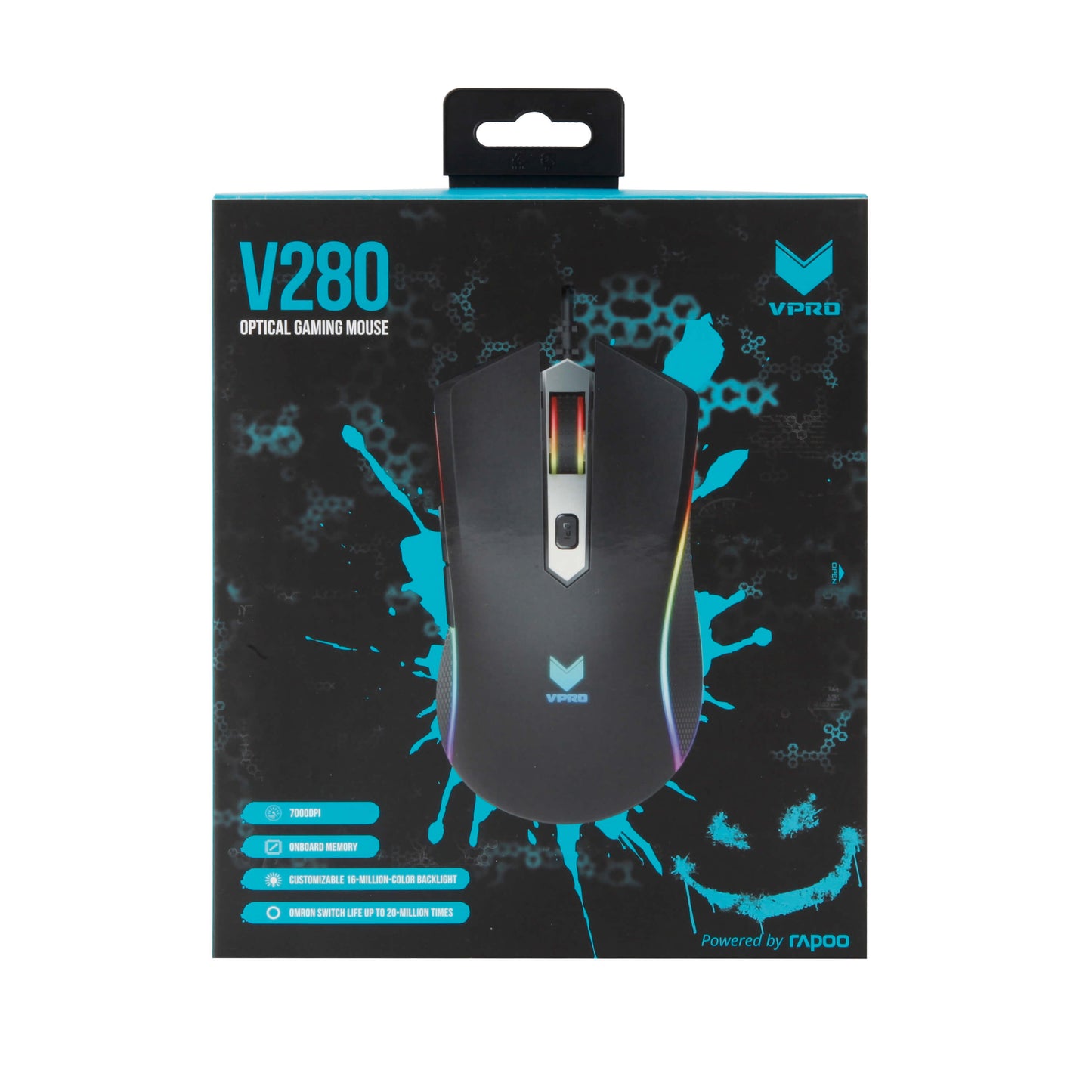 VPRO Gaming Mus V280 Optisk Sort