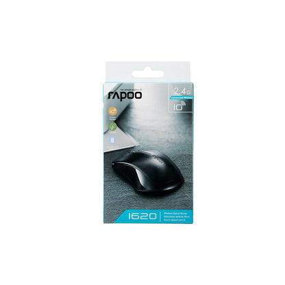 RAPOO Mus 1620 2.4 GHz Trådløs Optisk Sort