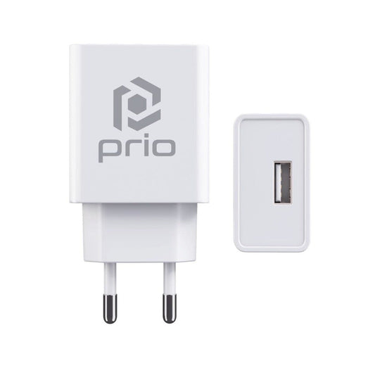 prio Universal Wall Charger 12W/2.4A (USB A) white