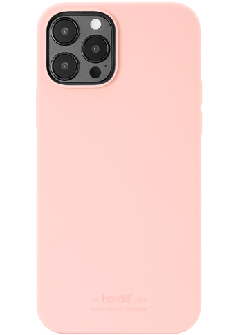 Et lyserødt silikone cover til en mobiltelefon
